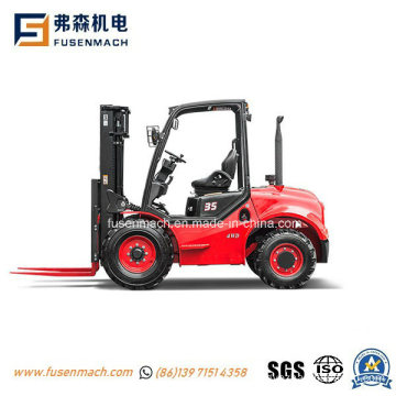 2.5tons 3tons 3.5tons Four Wheel Drive Rough Terrain Forklift Truck